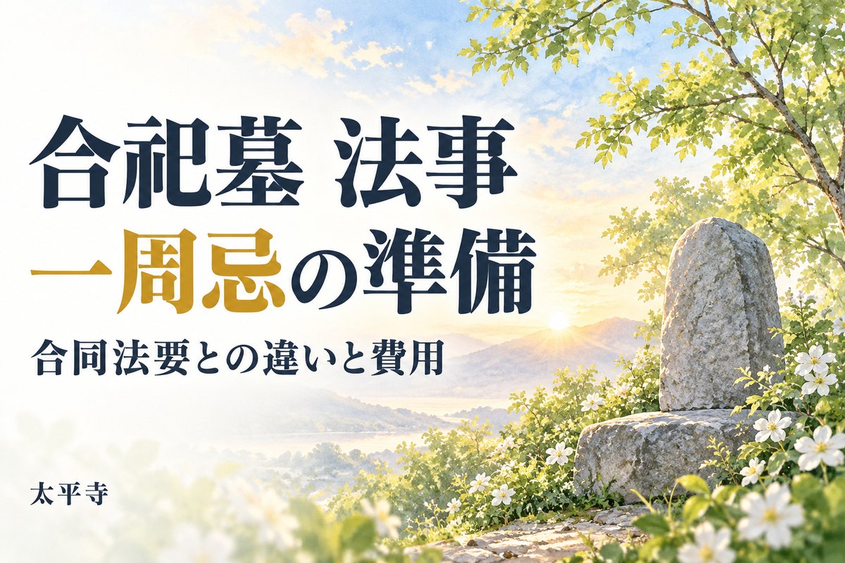 合祀墓 法事は合祀後もできる？一周忌・合同法要と費用の確認点